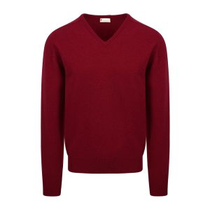 Geelong Lambswool Sweater - Bordeaux made for Cable Car Clothiers