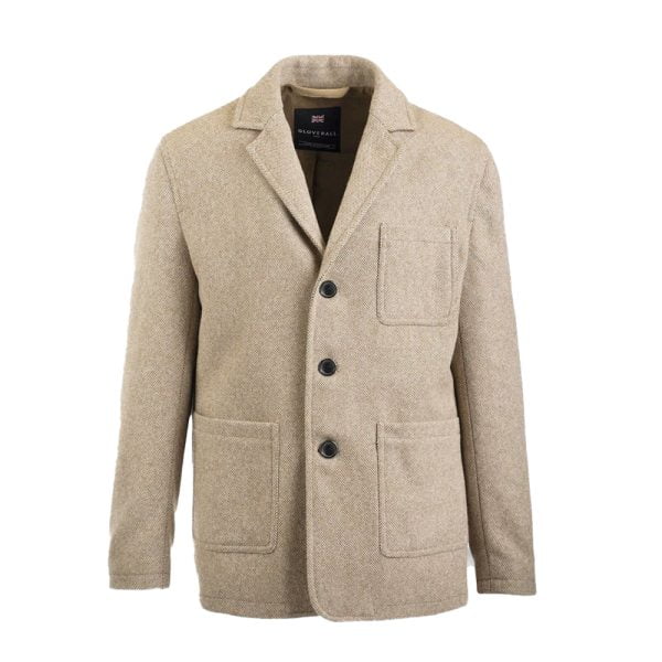 Textured Worker Blazer – Tan