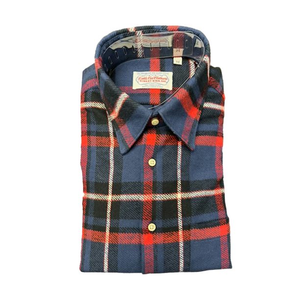 Button Under Collar Flannel Shirt – Blue/Red by Cable Car Clothiers.