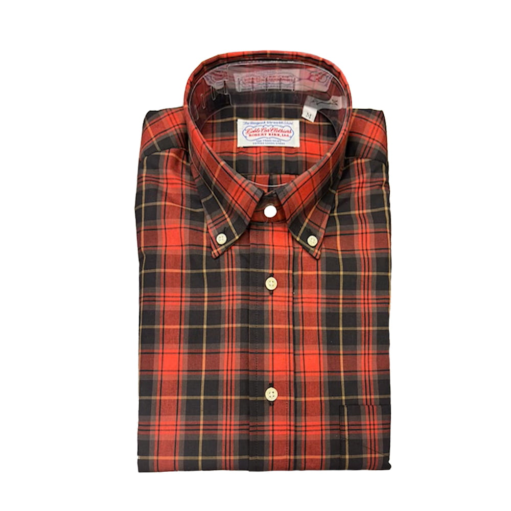 Button Down Shirt – Red/Black Plaid