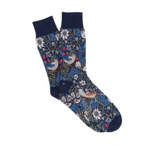 Cotton Blend Socks – William Morris Strawberry Thief by Corgi.