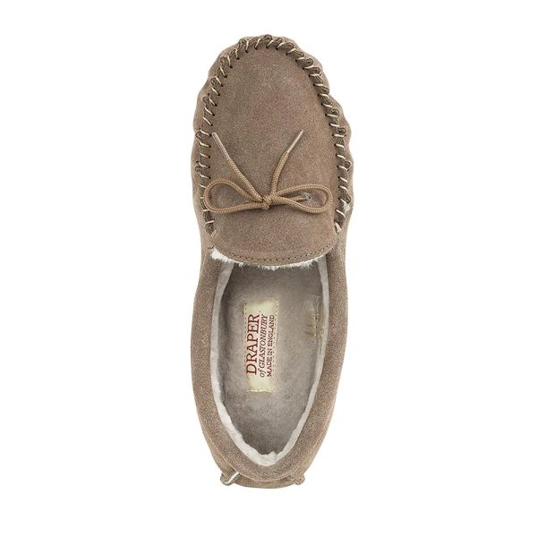 Maine Mocassin Slippers by Draper of Glastonbury. (lining)