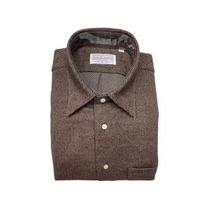 Button Under Collar Shirt – Red Herringbone by Cable Car Clothiers.