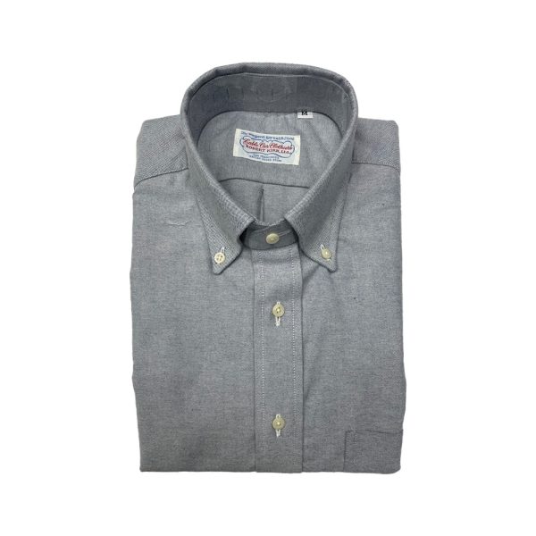 Brushed Oxford Button Shirt – Grey by Cable Car Clothiers.