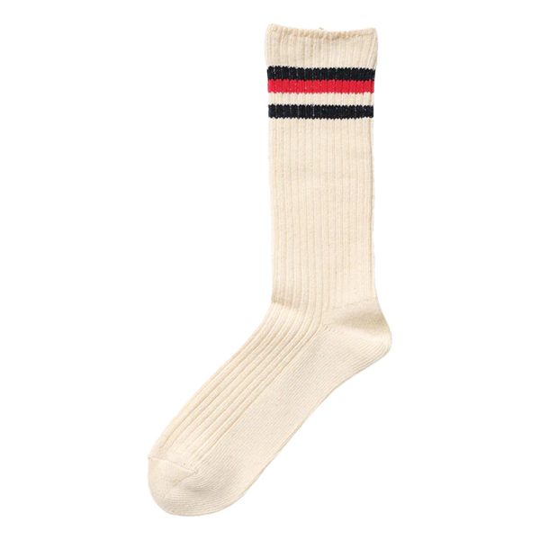 Vintage Ivy Socks – Red Stripe by Kamakura Shirts.