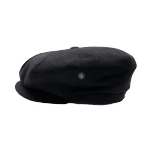 Cashmere Newsboy Cap by City Sport. (black)