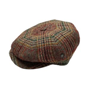 Newsboy Cap – Red Tweed by City Sport.