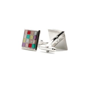 Multi Color Enamel – Cufflinks from Cable Car Clothiers.