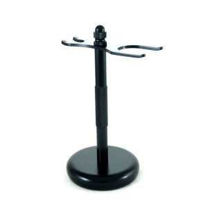 Brush/Safety Razor Stand – Black by Colonel Conk.