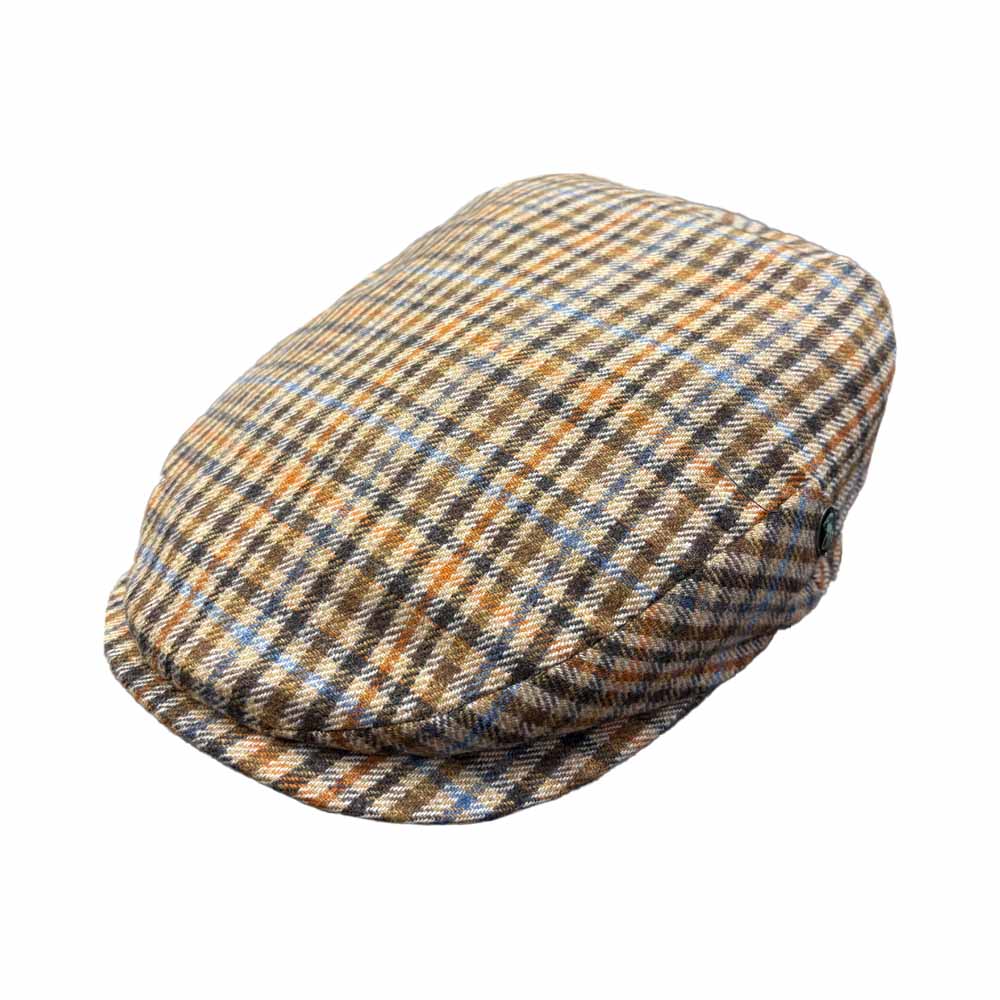 Tweed Tower Ivy Cap - Tan Plaid by City Sport.