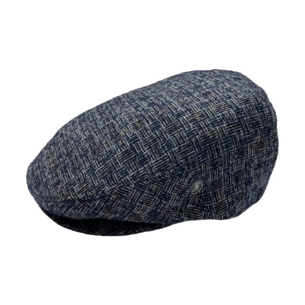 London Ivy Cap – Black/Blue Tweed by City Sport.