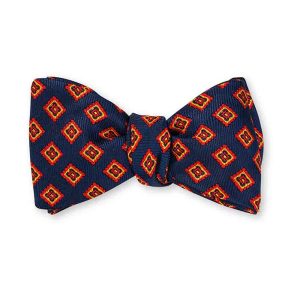 Cedar Diamonds Bow Tie (navy)