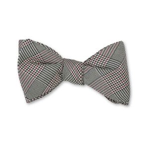 Glen Plaid Bow Tie (Cardinal)