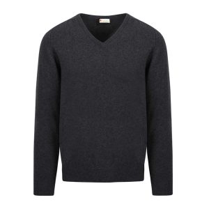 Geelong Lambswool Sweater - Charcoal made for Cable Car Clothiers.