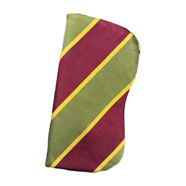 Eyeglass Case - Burgundy/Green Stripe