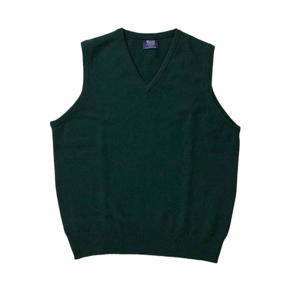 Geelong Slip Over Vest - Tartan Green