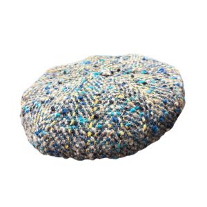 Basco Beret - Blue Tweed by Alfonso D'Este.