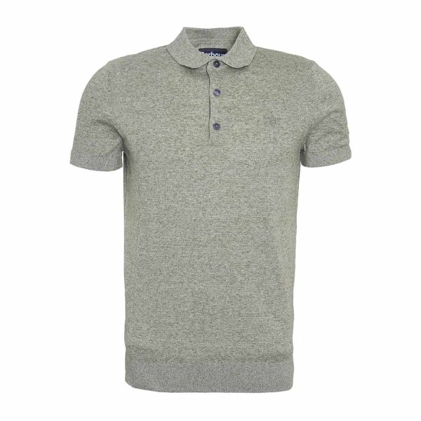 Buston Knitted Polo Shirt by Barbour. (green)