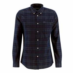 Southfield Cord Shirt by Barbour. (navy)
