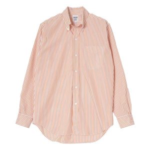 Button Down Oxford Shirt – Ametora Bengal Stripe by Kamakura Shirts. (orange)