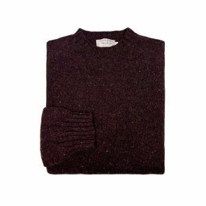Donegal Crewneck Sweater by Harley of Scotland. (lewis)