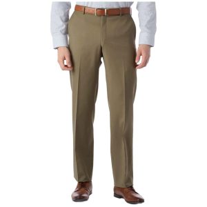 Super 120s Wool Gabardine Comfort-EZE Trouser by Ballin. (british tan)