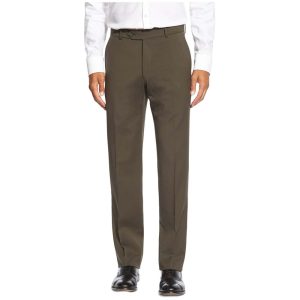 Cashmere and Wool Italian Flannel Comfort-EZE Trouser by Ballin. (loden)