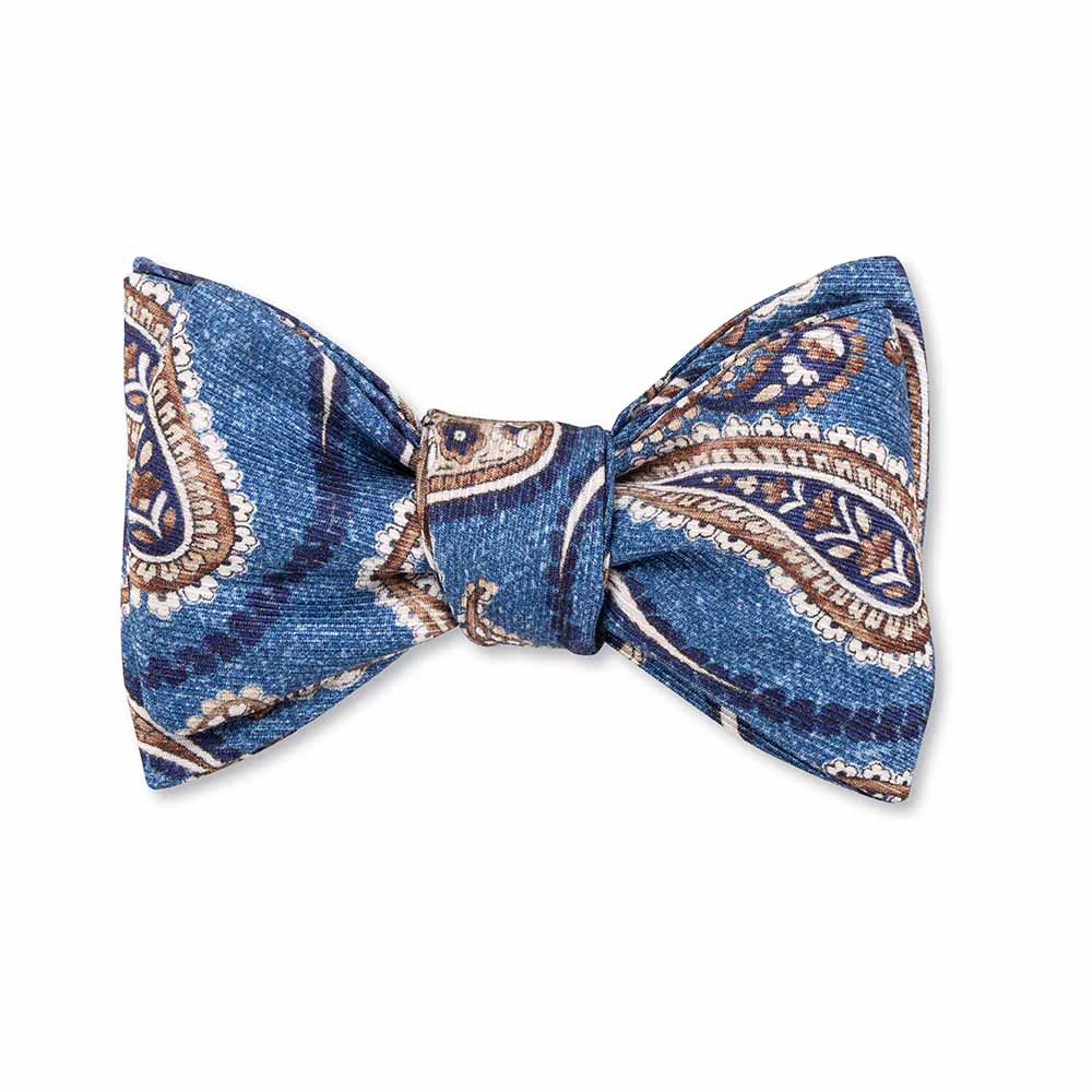 Brendan Paisley Bow Tie (blue)